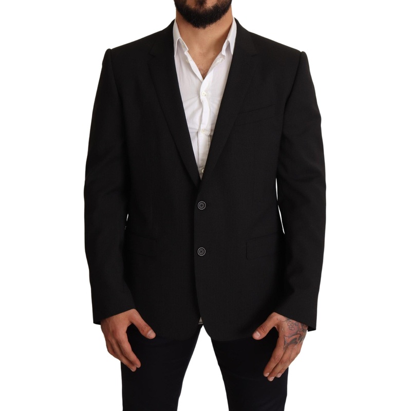 Black Striped Martini Jacket Blazer