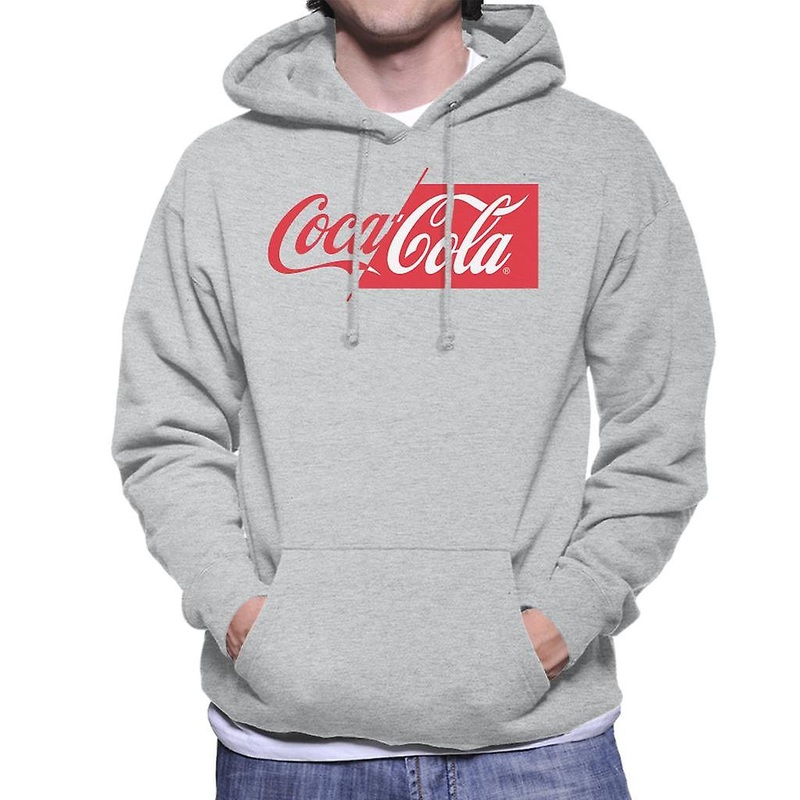 Coca Cola Half Red Half White Logo Men's Hooded Sweatshirt