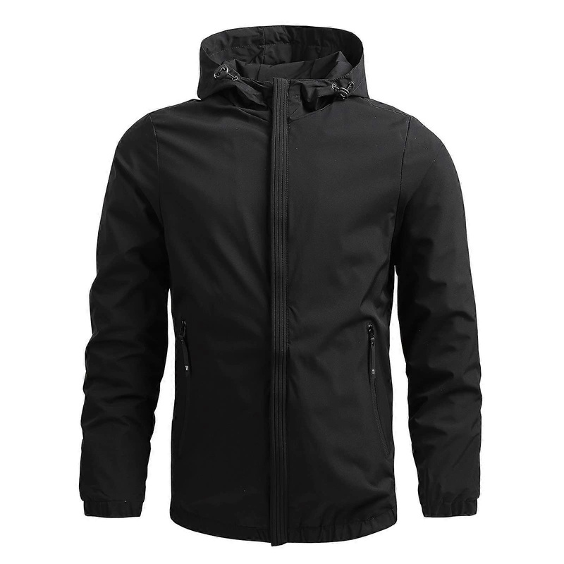 Hooded Raincoat for Outdoor Hiking Waterproof Lightweight Packable Windbreaker in Various Sizes and Colors