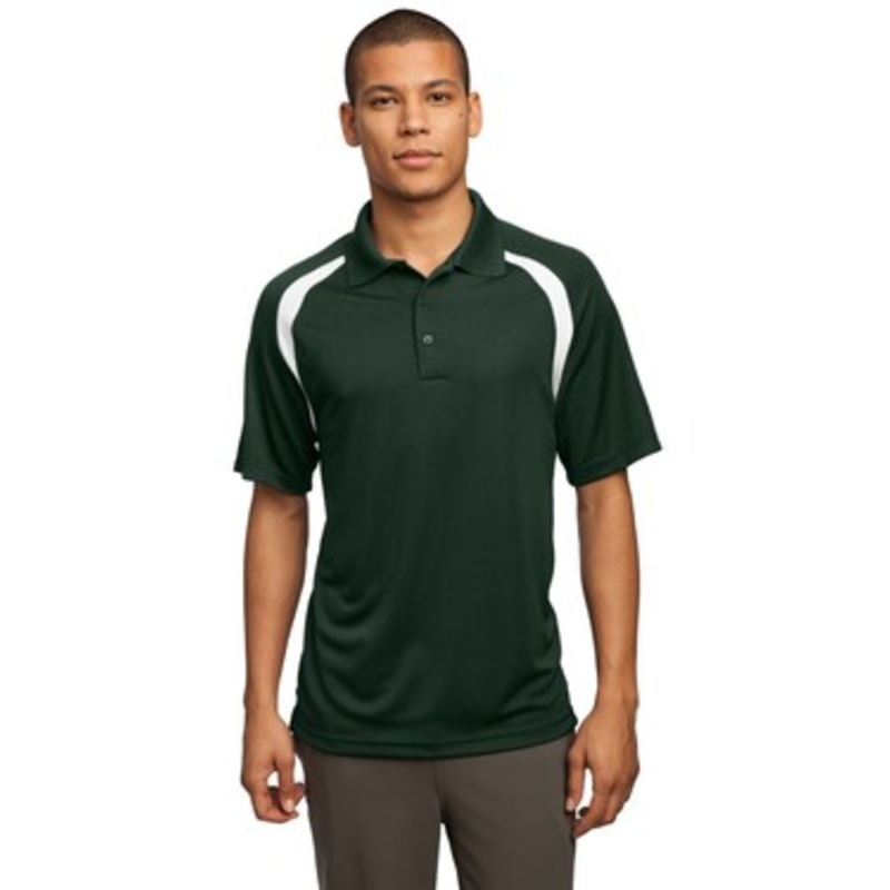 Sport-Tek T476 Dry Zone; Colorblock Raglan Polo Shirt