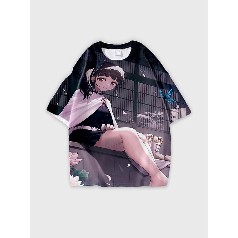 T-shirt round neck Character Pattern loose short sleeve P1250