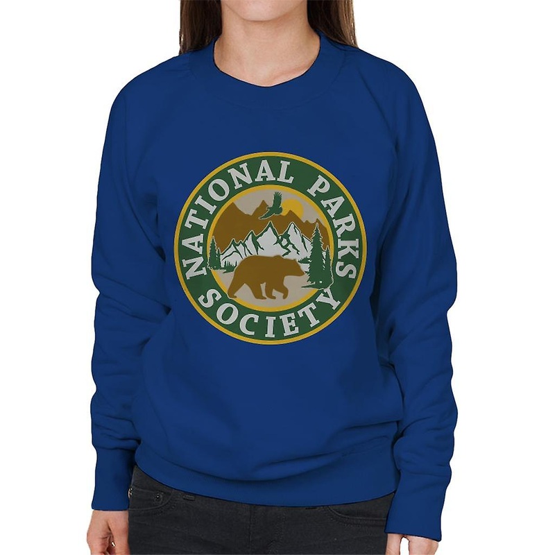 US National Parks Society Bear Roaming Badge Women's Sweatshirt