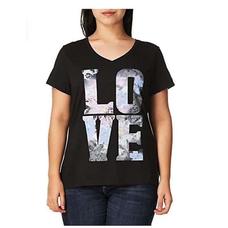 Womens T-shirt Fashion Short Sleeve Graphic V-neck Tee (multiple Graphics Available)