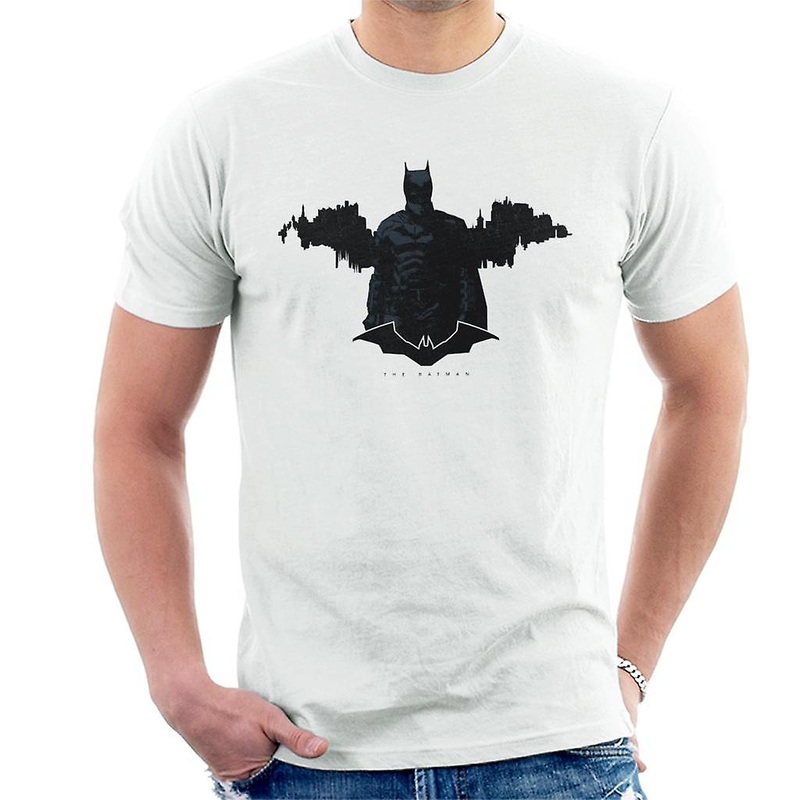 The Batman Logo Gotham City Backdrop Men's T-Shirt