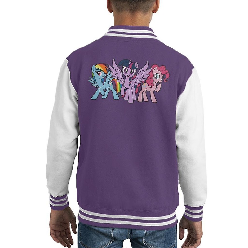 My Little Pony Trio Smiling Kid's Varsity Jacket