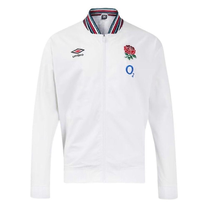 2024-2025 England Rugby Anthem Jacket O2 (White) - Kids