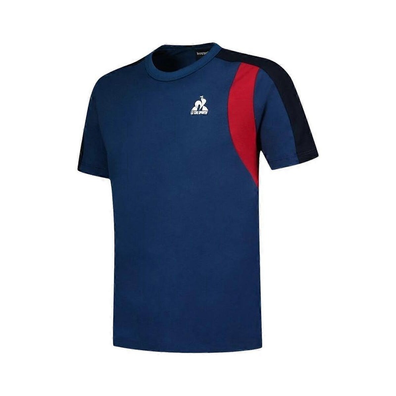Child's Short Sleeve T-Shirt Le coq sportif Ess N1 Enfant Black Navy Blue