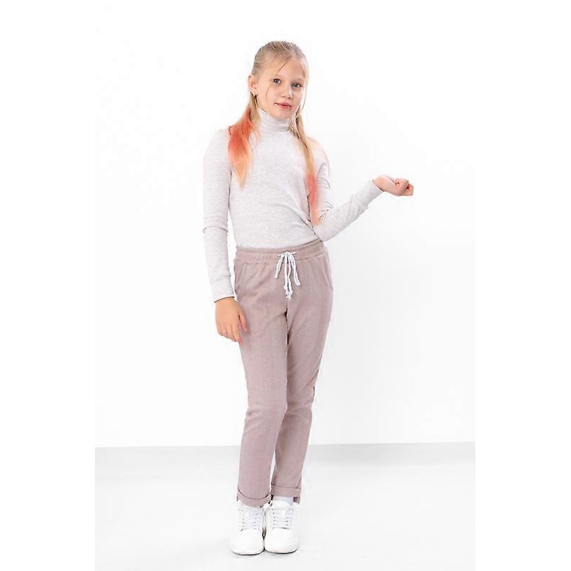 Girls Warm Demi-Season Pants  Elastic Waist & Side Pockets, Demi-season,  HC 6246-098