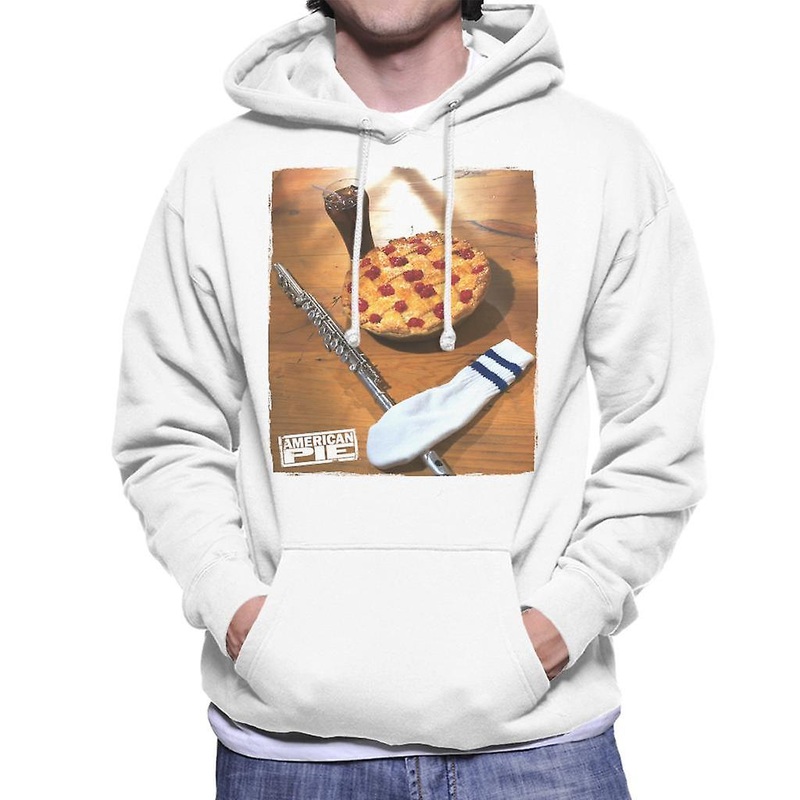 American Pie Flute Sock And Pie Men's Hooded Sweatshirt
