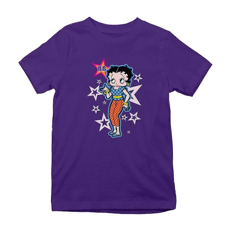 Betty Boop Pink Stars and Polka Dots Kid's T-Shirt