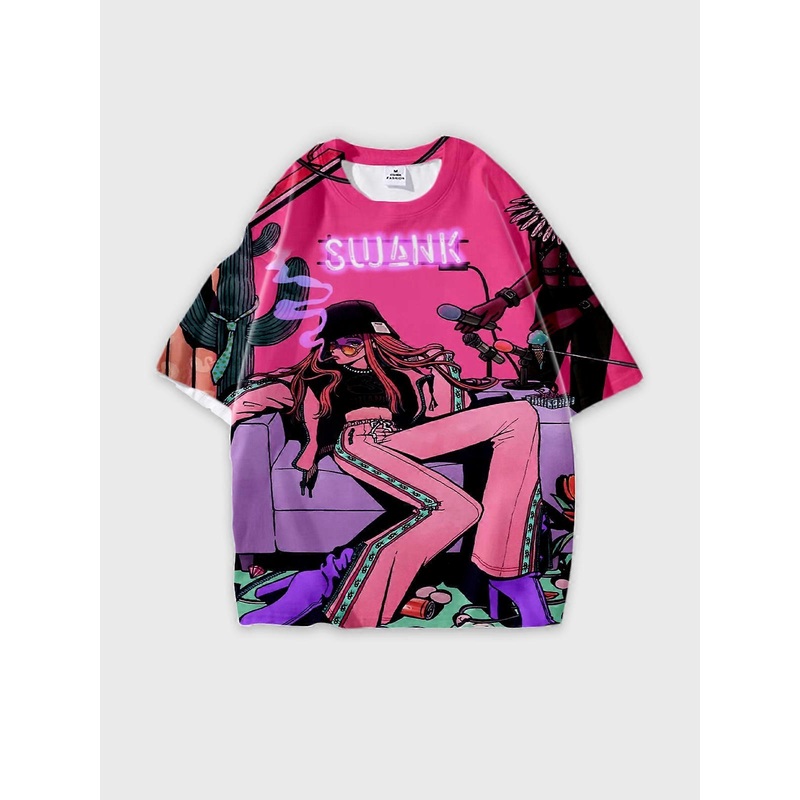 T-Shirt Short Sleeve Round Neck, Summer Casual Loose Graphic Tee, Unisex Paradox Live THE ANIMATION V3045