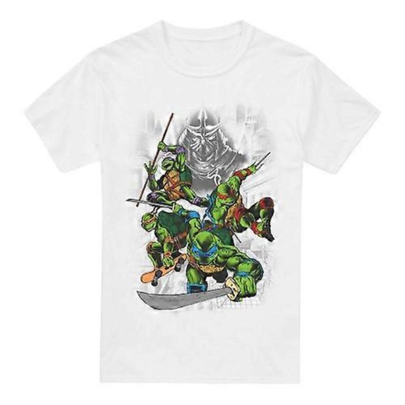 Teenage Mutant Ninja Turtles Mens Shredder And Turtles Comic T-Shirt