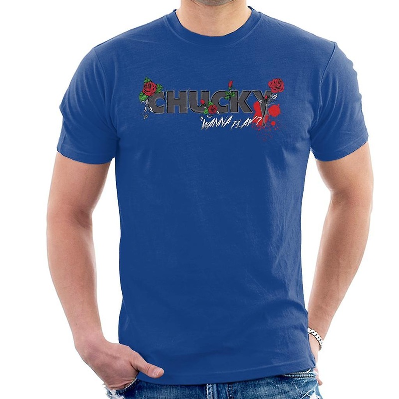 Chucky Wanna Play Floral Logo Men's T-Shirt