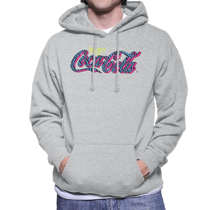 Coca Cola Retro Zebra Logo Men's Hooded Sweatshirt