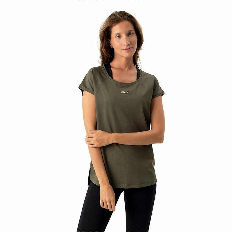 Womens Short Sleeve T-Shirt Ditchil Ariana Green Olive