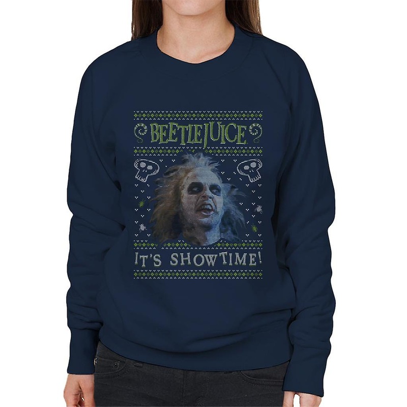 Beetlejuice Christmas It's Showtime Women's Sweatshirt