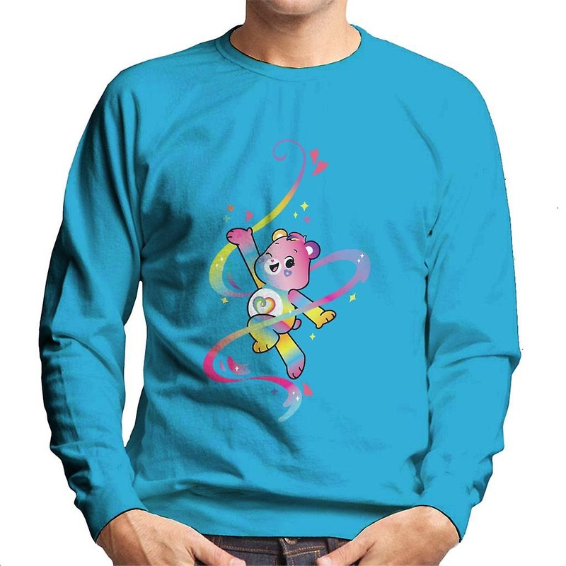 Care Bears Togetherness Bear Multi Coloured Rainbow Men's Sweatshirt