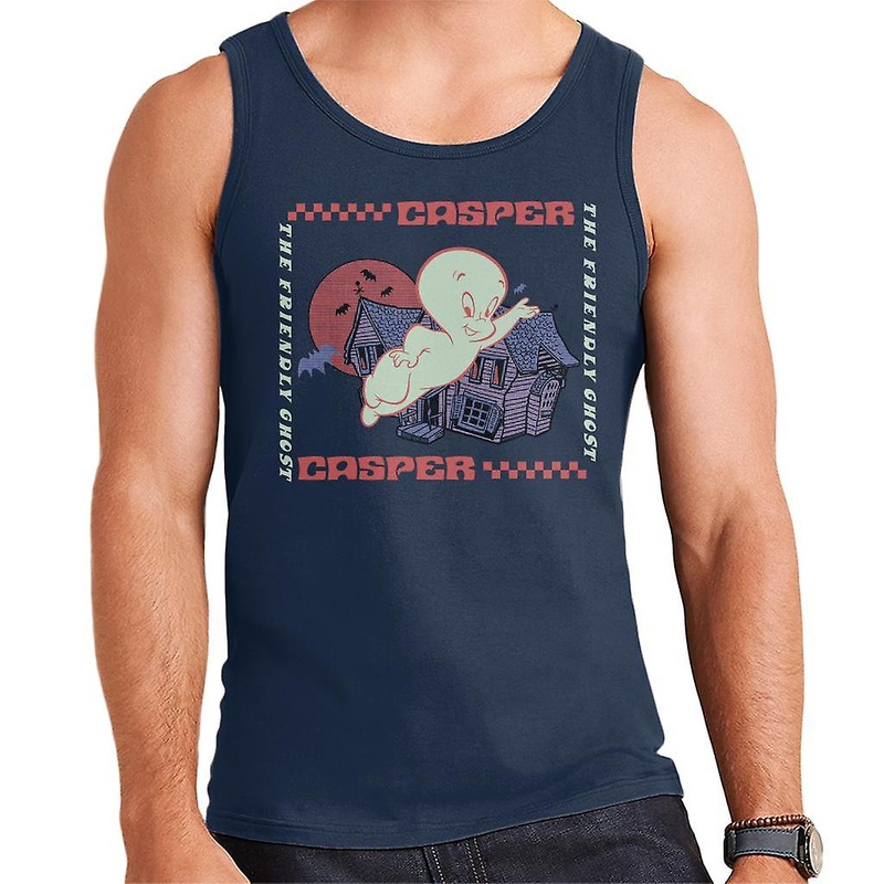 Casper The Friendly Ghost Check Square Men's Vest