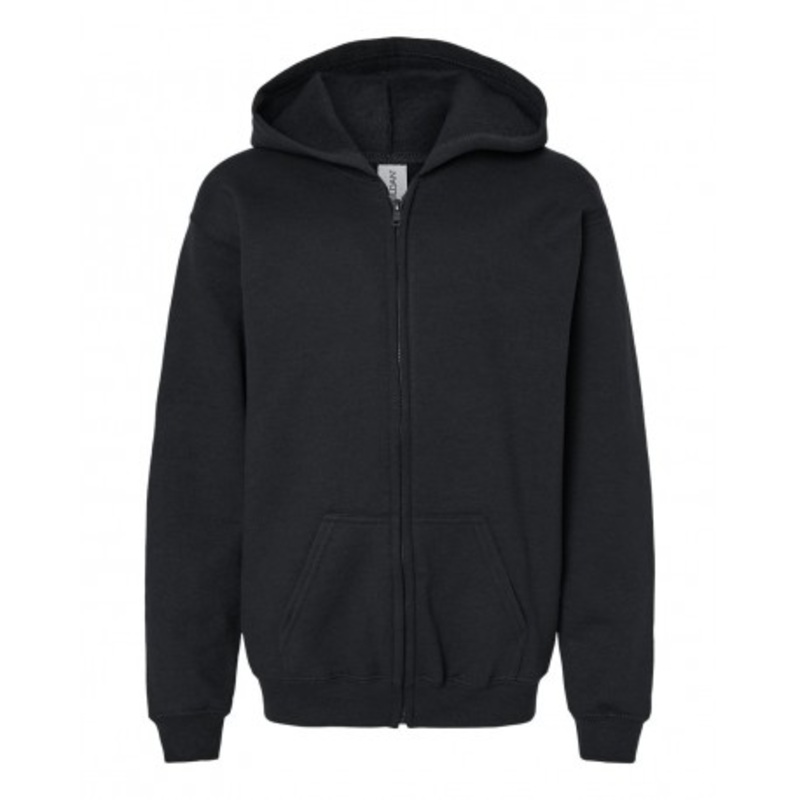 Gildan 18600B Heavy Blend Youth Full-Zip Hooded Sweatshirt | Gildan 18600B