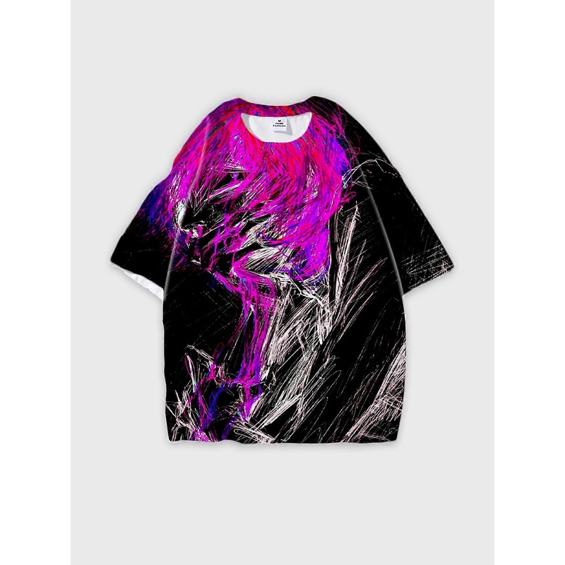 T-Shirt Short Sleeve Round Neck, Summer Casual Loose Graphic Tee, Unisex Nutclear Boom - MangaDex V1513