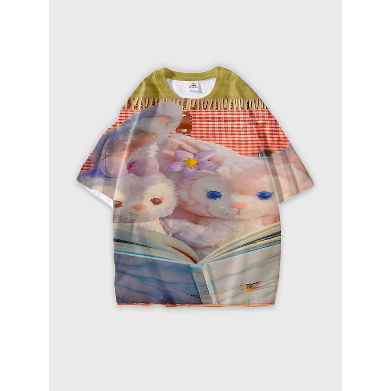 T-shirt short sleeve round neck summer casual loose L405