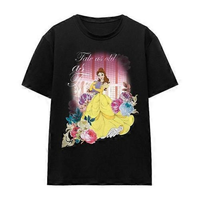 Beauty And The Beast Unisex Adult Belle Flowers T-Shirt