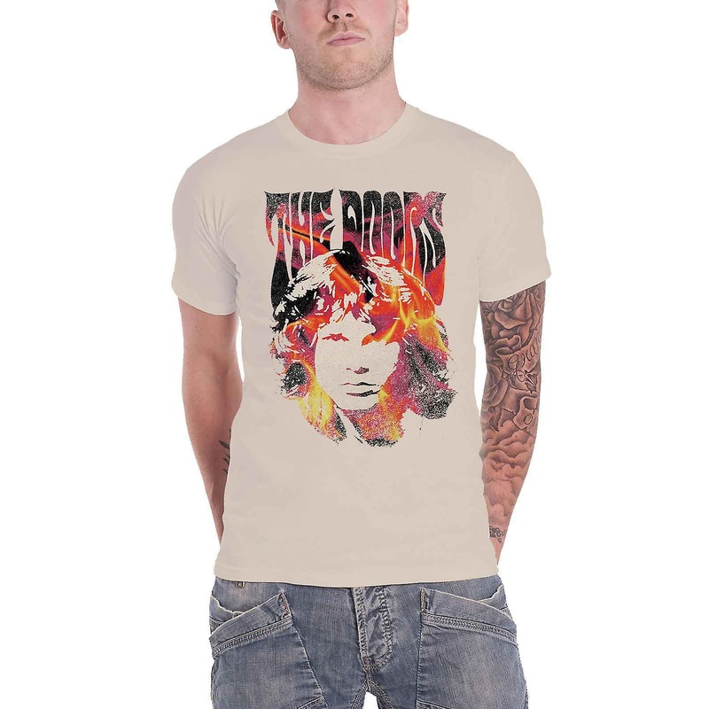 The Doors Jim Face Fire T Shirt
