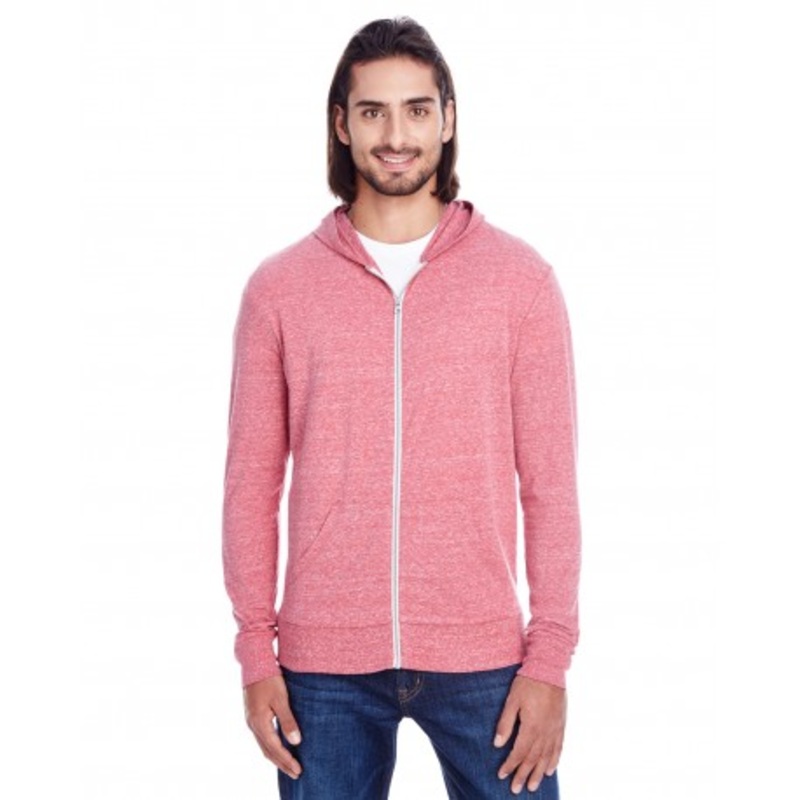 Threadfast Apparel 302Z Unisex Triblend Full-Zip Light Hoodie | Threadfast Apparel 302Z