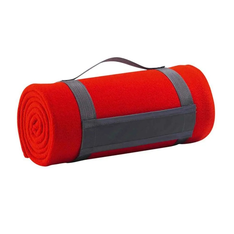 SOL'S Plaid Fleece Blanket Red One Size