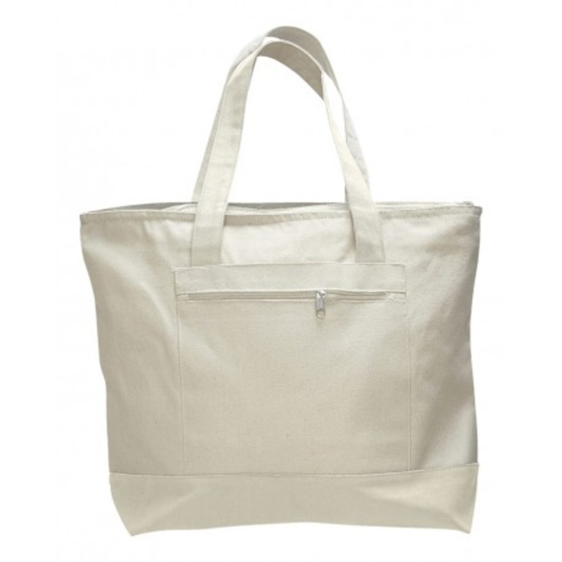 Q-Tees Q1300 19L Zippered Tote | Q-Tees Q1300