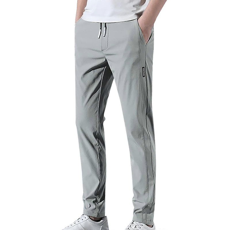 Herren Leinenhose Lang Sommer Freizeithose A4 Green 5XL Leichte Strandhose Jogginghose Sporthose fr Urlaub
