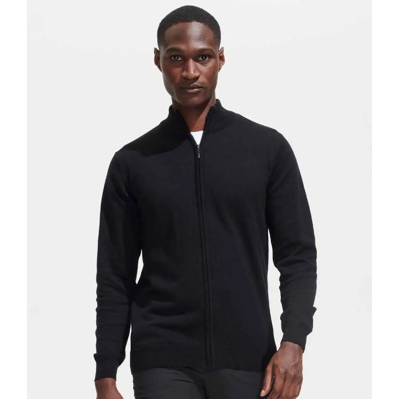 SOL'S Gordon Full Zip Cotton Acrylic Cardigan Navy 3XL