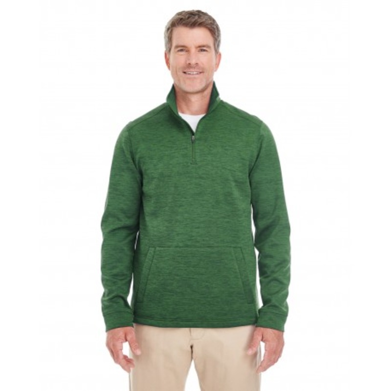Devon & Jones DG798 Men's Newbury Melange Fleece Quarter-Zip | Devon & Jones DG798