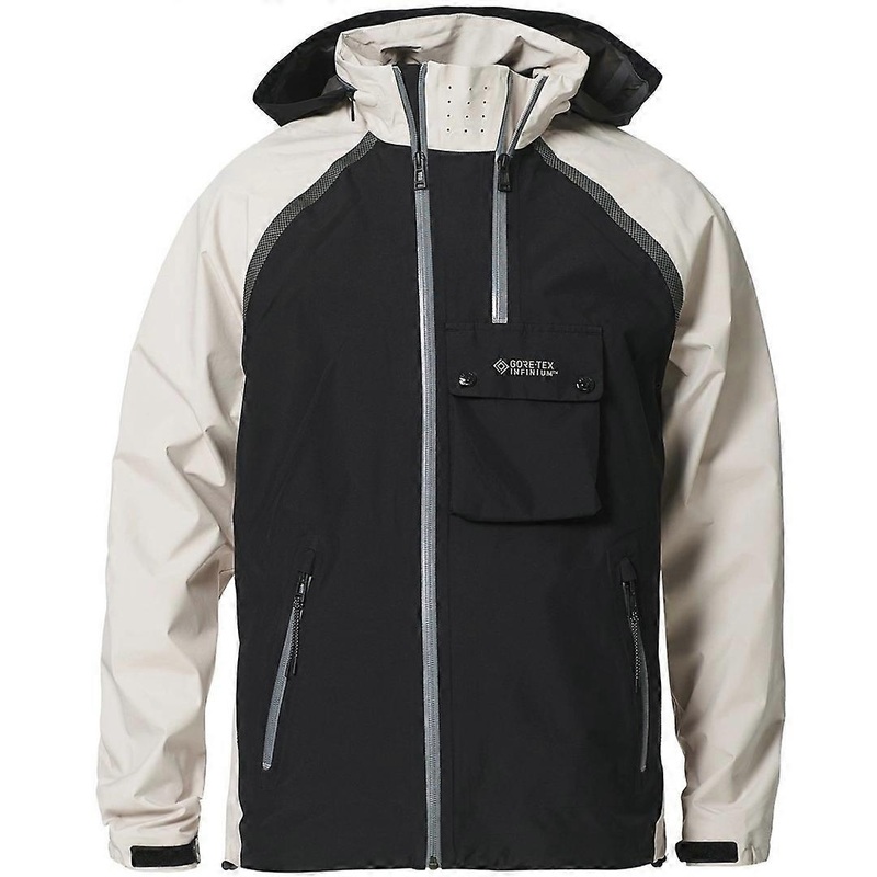 Belstaff Solid Twin Fawn Black Black Waterproof Track Jacket
