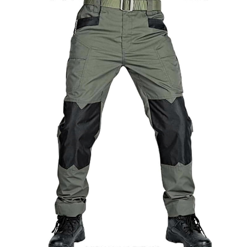 LeSpartan Tactical Pants, Hrtesus Lespartan Motorcycle Pants, Men's Lightweight Water Resistant Ripstop Cargo Pants Green L
