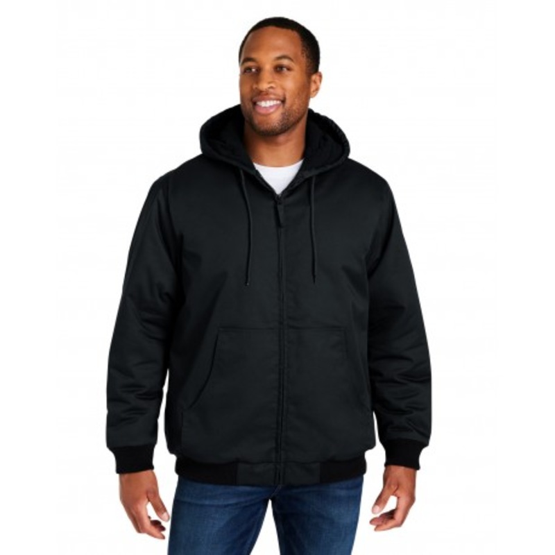 Harriton M722T Men's Tall ClimaBloc Heavyweight Hooded Full-Zip Jacket | Harriton M722T