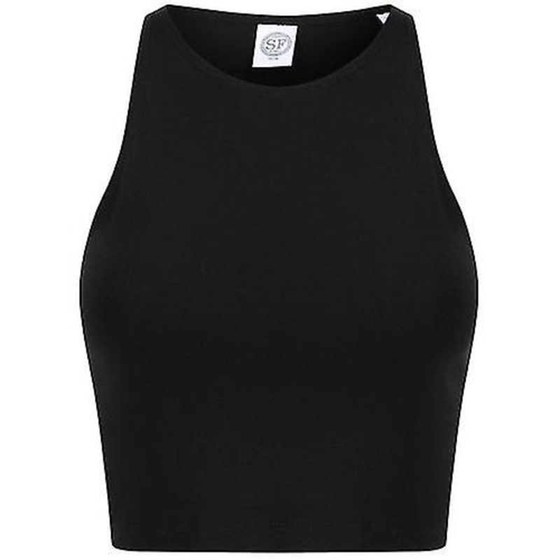 SF Womens/Ladies Cropped Crop Top
