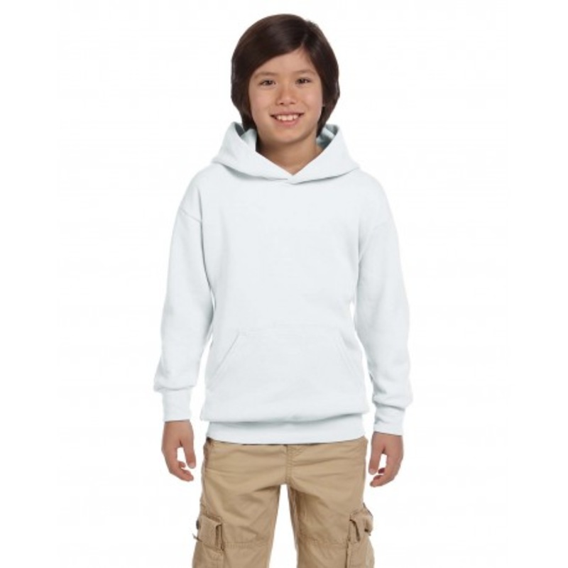 Hanes P473 Youth Ecosmart 50/50 Pullover Hooded Sweatshirt | Hanes P473