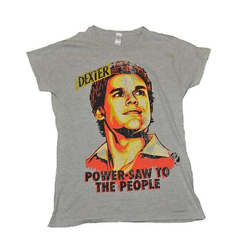 Women's T-Shirt Sizing Grey Inspires Fan Fits Great Marle Dexter Power-Saw