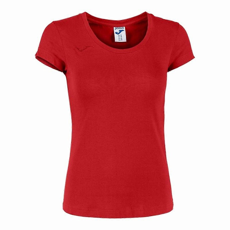 Womens Short Sleeve T-Shirt Joma Sport Verona Red
