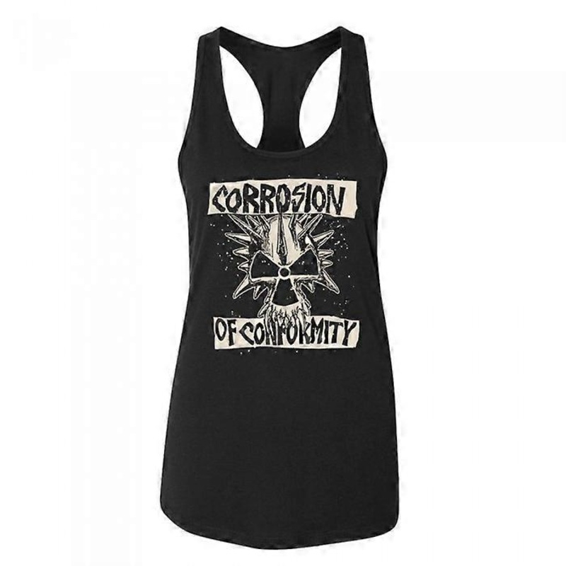 Corrosion Of Conformity Womens/Ladies Skull Logo Tank Top