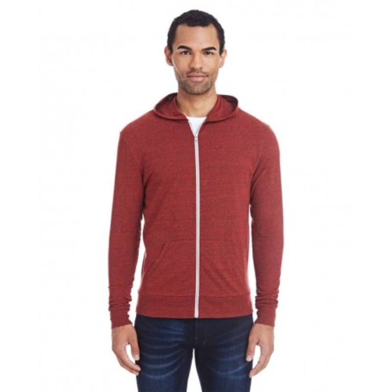 Threadfast Apparel 302Z Triblend Full-Zip Light Hooded Sweatshirt | Threadfast Apparel 302Z