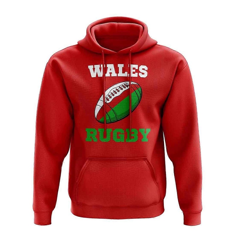 Wales Rugby Ball Hoody (Red)