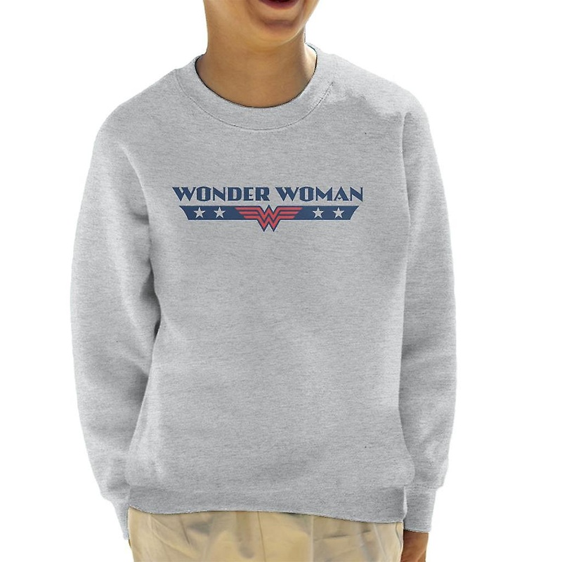 Wonder Woman Stars Logo Kid's Sweatshirt