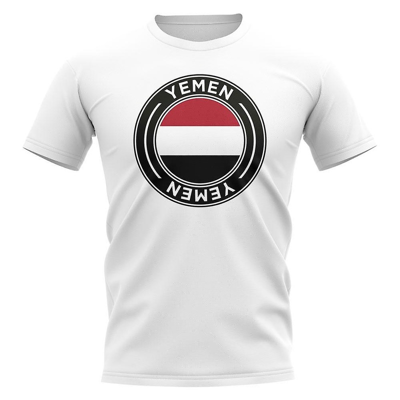 Yemen Football Badge T-Shirt (White)