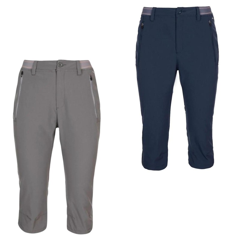 Trespass Womens Grateful Slim Fit Knee Length Cropped Walking Hiking Trousers